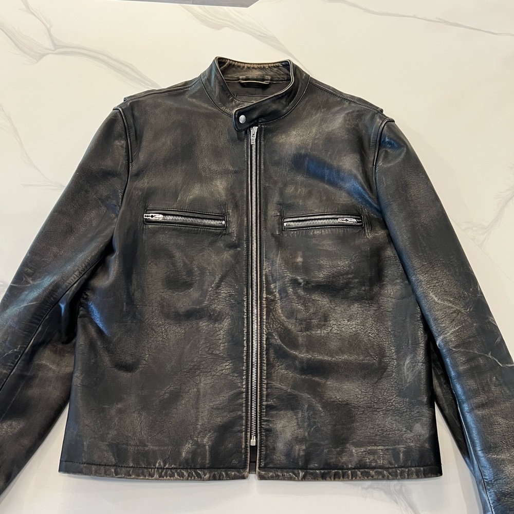 Alexander McQueen Men’s XL biker jacket.